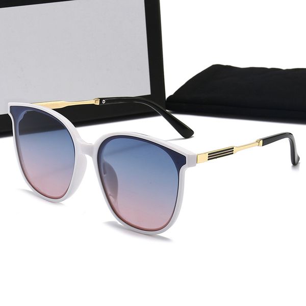 

fashion designer sunglasses luxury classic brand vintage pilot sun glasses polarized uv400 men women glass lenses 5 colors with box, White;black