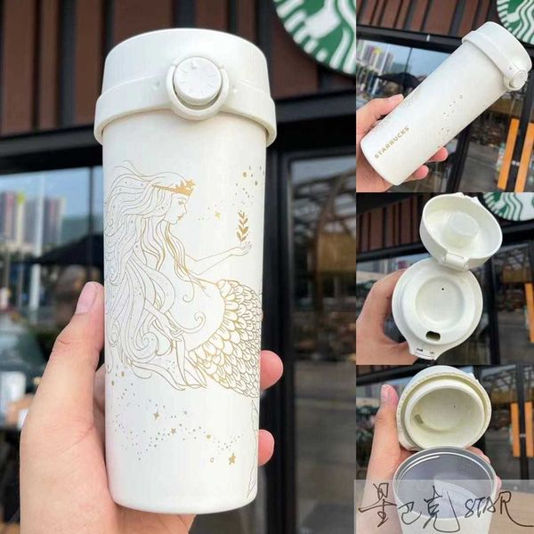 

starbucks 50th anniversary cup 473ml goddess stainless steel accompanying cup small fresh creative thermos cup
