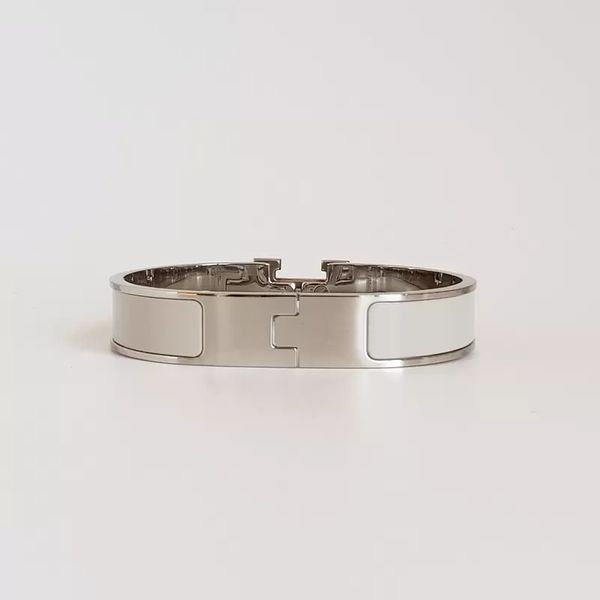 

fashion designer bracelet for men women lovers bangle luxury enamel rainbow 56 color choose christmas gifts charms wedding party france girl, Black