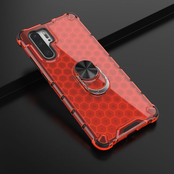 Bienenwabenrüstung MAGENTIC RING STAND Hüllen für Huawei p30 pro Y9 Y7 Y6 Prime 2019 Ehre 9x 20 Lite Nova 5i Pro Hard PC Back Cover