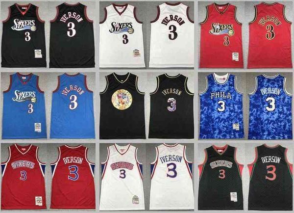 

basketball jersey allen iverson jerseys, Black