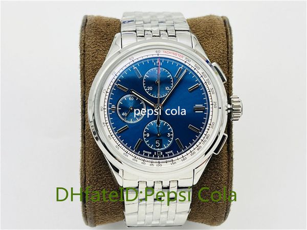 

new men's watches premier series 1884 42mm automatic mechanical watch 904l gf factory made eta7750 movement sapphire fashion diving wri, Slivery;brown