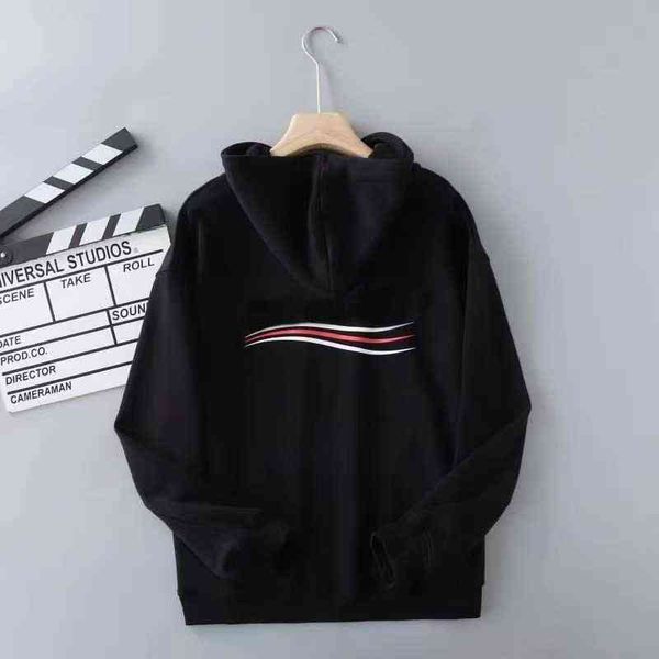 

paris designer luxury spring and autumn cotton paris classic hoodie letter printing mens and womens couple sweater loose sport hoodey size s, Black