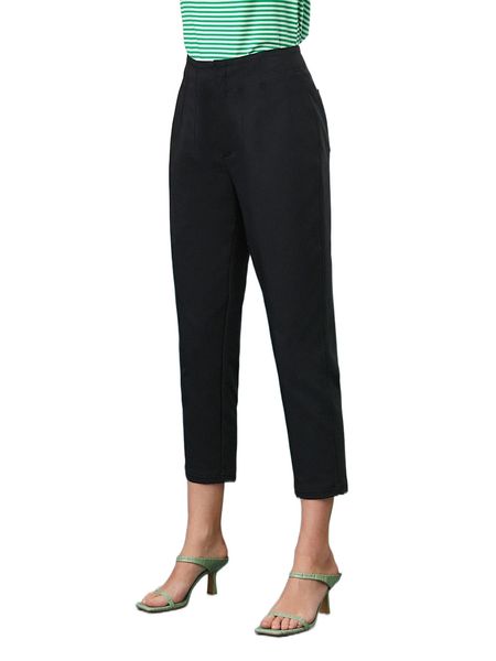 

motf premium cotton cropped pants s3ye#, Black;white