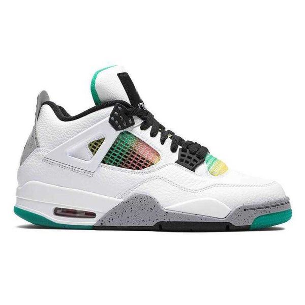 

4 rasta basketball shoes sneakers q9129 100 version, Black