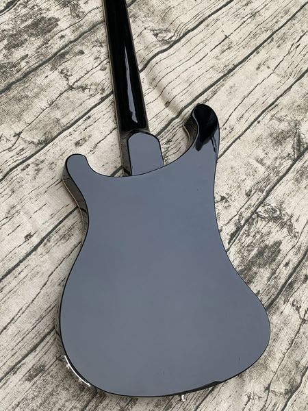 

4 strings black electric bass guitar chorme hardware