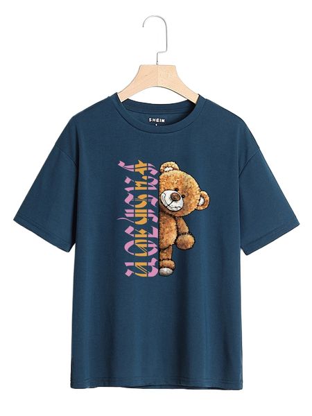 

letter and bear graphic tee z4of#, White