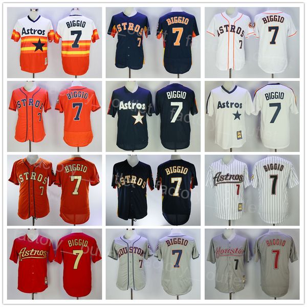 

men throwback 1980 2006 baseball retro 7 craig biggio jersey cool base pullover vintage flexbase all stitched retire team color navy blue wh, Blue;black