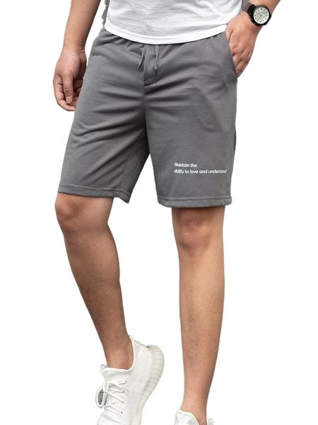 

men slogan graphic shorts u6ho#, White;black
