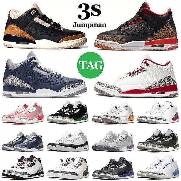 

jumpman 3 3s men basketball shoes desert elephant shady kumquat cardinal red cement black fire red jth womens mens trainers sports sneakers