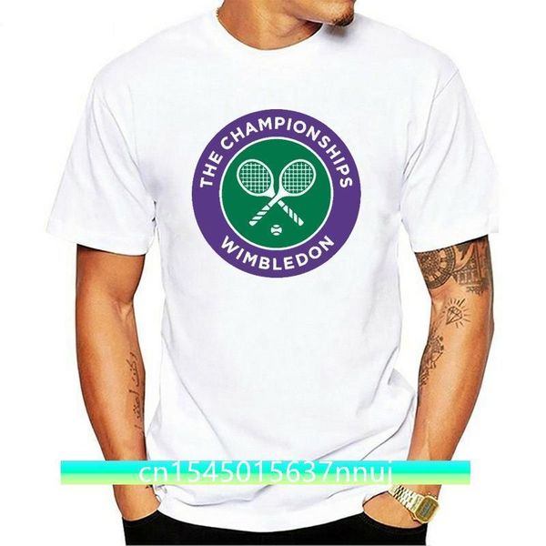 

cool men the championships wimbledon 100% cotton o neck tshirt 220702, White;black
