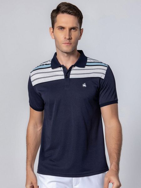 

men block striped polo shirt w0gr#, White;black