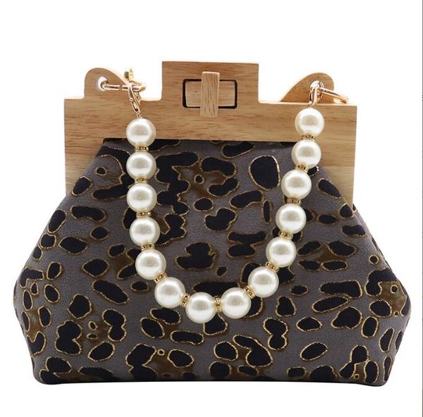 

luxury women's handbags fashion leopard clutch shoulder bags for women elegant small tote designer leather crossbody bag