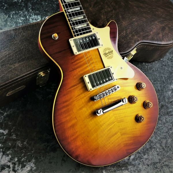 

heritage: custom shop h-150 tobacco sunburst hc1220209 electric guitar