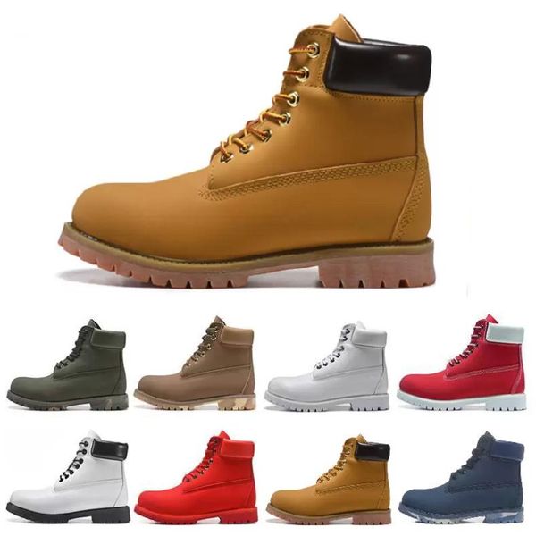 

2022 designer outdoors boots rhubarb shoes military brand genuine leather for men women triple white black camo luxury high autumn winter si