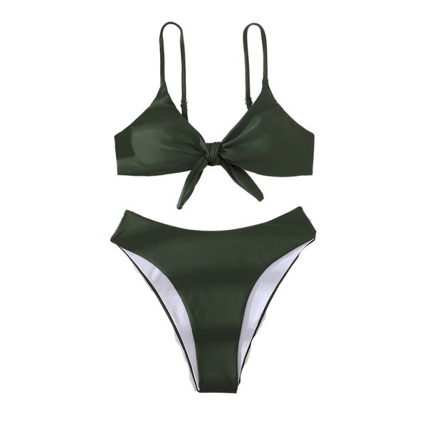 

women's swimwear 2022 bikini set solid beach swimsuit, White;black