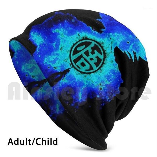 

beanies blue rising knit hat hip hop dbz manga super dragon260s
