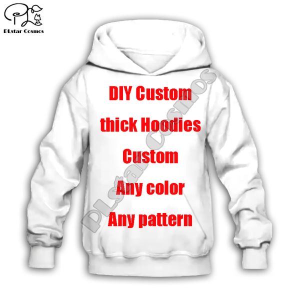 DIY benutzerdefinierte Herbst dicke Kind Kind Baby Kleinkind Jungen Kleidung 3D Hoodie Cartoon Druck Sweatshirt Reißverschluss Jacke T-Shirt Mädchen Hose 220704