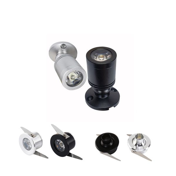 Downlights 1W Mini Gömülü Spot Işığı Downlights DC12V LED Tavan Kesimi Küçük Downlight Dolap Dekorasyon Işıkları