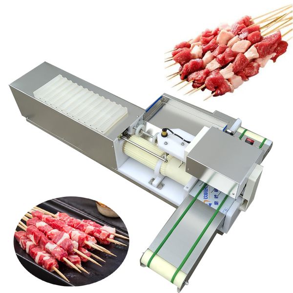Barbecue stringer macchina per tofu calamari rotolo di verdure polpette desktop automatico macchina tesatura carne 110V 220V