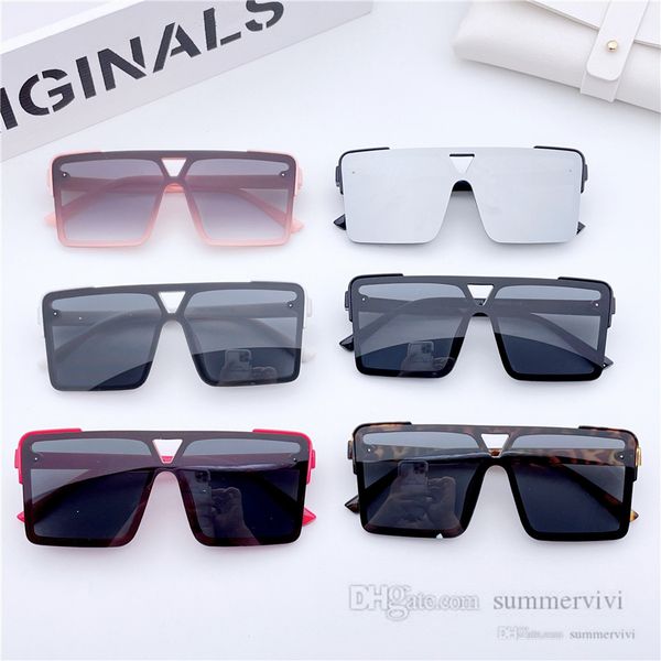 

fashion children sunglasses kids leopard square frame sunglass girls boys uv protection beach sun glasses adumbral q6371, Blue