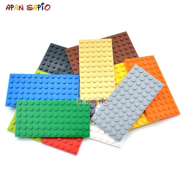 

50pcs diy building blocks 6x12 dots thin figures bricks educational creative size compatible with 3028 toys for children aa220317