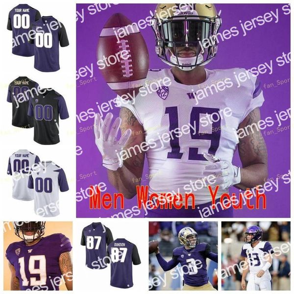 

james ncaa college jerseys washington huskies 2 fuller 20 ty jones 21 marcus peters quinten pounds 22 lavon coleman 50 vita vea custom footb, Black