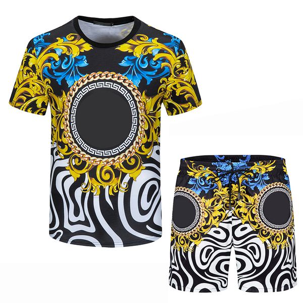 

casual suit mens tracksuit fashion summer sportwear crew neck short sleeves t-shirtshorts option big yards mens shorts and t shirt set