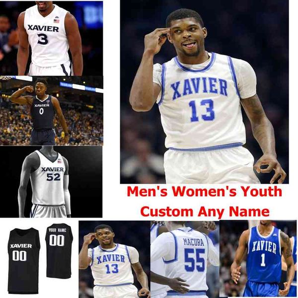 

xavier musketeers rare college basketball jerseys mens kyky tandy jersey jason carter zach antle byron larkin david west custom stitche, Black