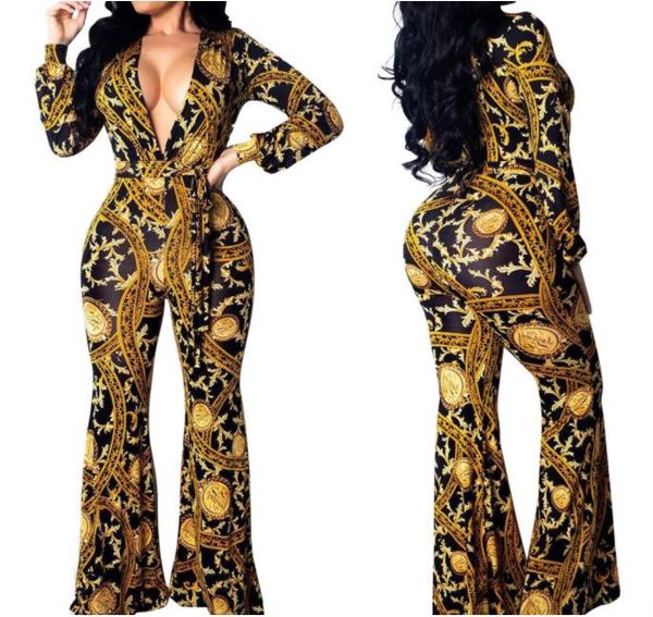 

beach holiday women's jumpsuits summer printed female jumpsuit loose casual long bodysuits one piece pants playsuit 2022, Black;white