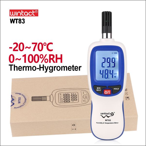 Termometro digitale portatile Pirometro Misuratore di umidità Indore Outdore Mini igrometro Controller per stazione meteorologica WT83