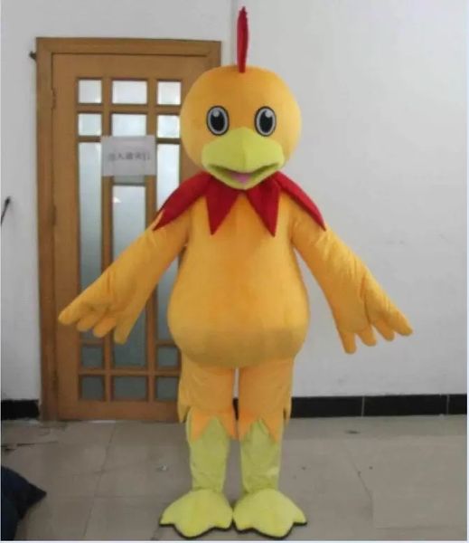 

chicken costume a cute yellow chicken mascot costume for to wear, Red;yellow