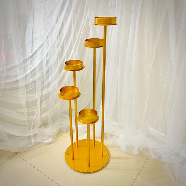 

10 pcs wedding decoration luxury metal candlestick candle stand big candle cup holder engagement anniversary birthday flower table centerpie