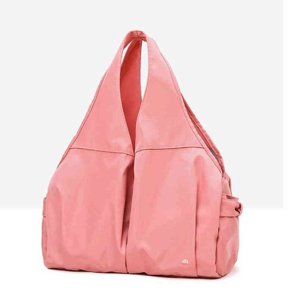 

travel lulu sack bag with large capacity dry wet separation waterproof wear-resistant sports yoga sacks bags fitness shoulder bag-9b91 ol47