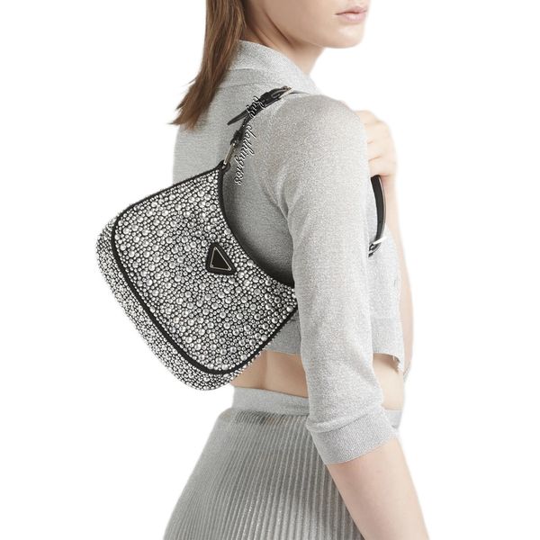 

shoulder bag handbag crossbody bags all-over synthetic crystal embellishment cleo satin luxuries designers women bags