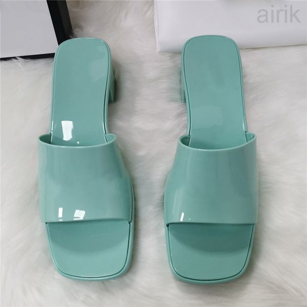 

summer women printing sandals candy colors thick bottom shoes platform alphabet lady patent trainers beach holiday outdoor slippers with box, Black