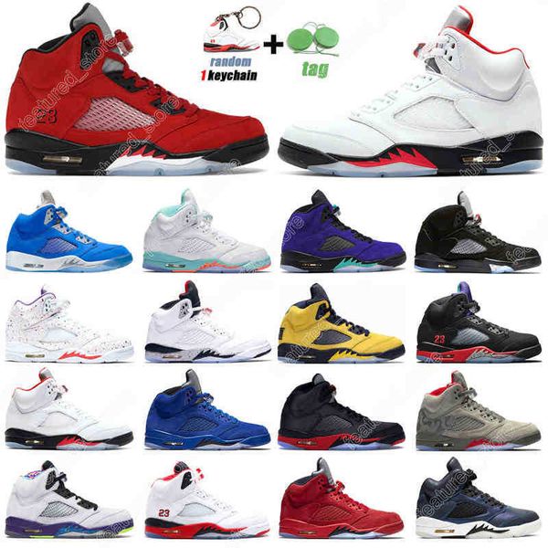 

discount 5s raging red basketball shoes 5 blue bird hyper royal og black metallic alternate grape mens trainers outdoor sports