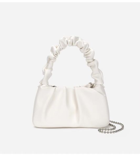 

evening bags new fashion niche drape evening bag clutch dumpling cloud one shoulder slant chain designer women's handbag