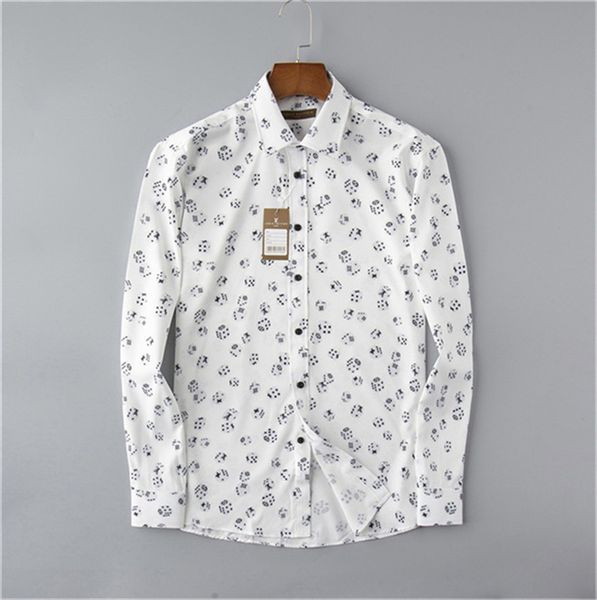 

2022 new fashion spring business casual shirt mens shirtlong sleeve mendress shirtcotton white black shirtmen shirtplus size slim -xxxl t27