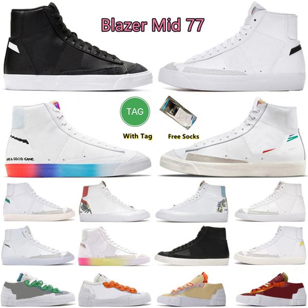 

blazer mid 77 mens casual shoes white black sail lx good game catechu indigo optic yellow bright crimson iron grey british men women outdoor