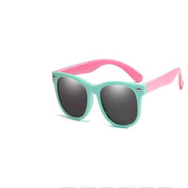 

round polarized kids sunglasses silicone flexible safety children sun glasses fashion boys girls shades eyewear uv400, White;black