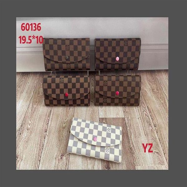 

2021 flowers designer zipper wallets luxurys men women leather bags classic letters coin purse original box fashion p204l, Red;black