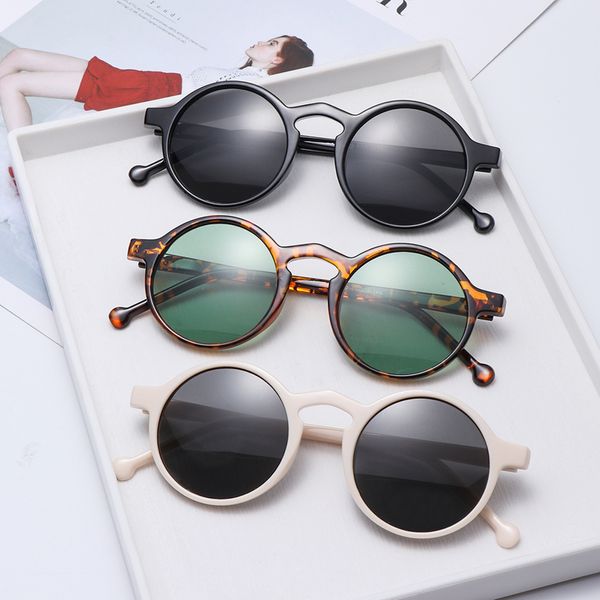 Sommer UV400 Sonnenbrille Koreanischen Stil Retro Runde Sonnenbrille Marke Designer Kleine Rahmen Outdoor Wandern Fahren Brillen 220705