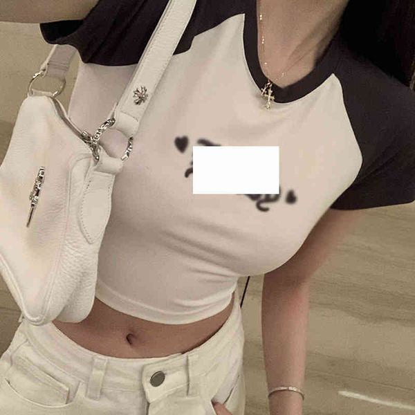 

2022 new cool technology cotton neck letter short sleeve summer treny fashion latest clothes ladies dresses men's t-shirt factory outle, White