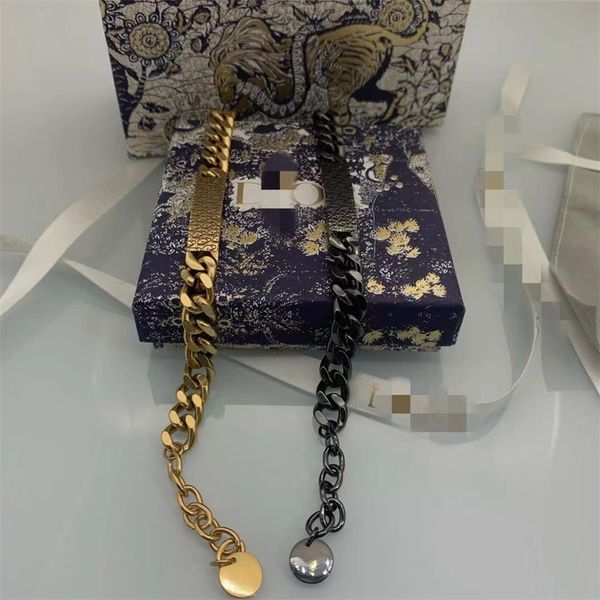 

new bracelet red simple letter plated black gold bracelet