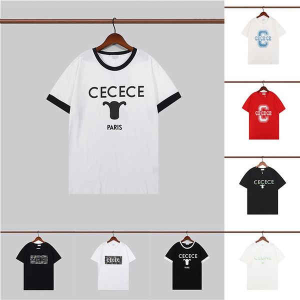 

summer womens mens designer t shirt casual man tees with letters print shor150g, White