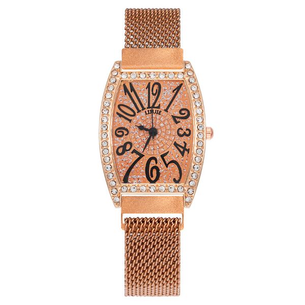 

luxury watches womens iced out watch fashion wristwatches for women montre l0055, Slivery;brown