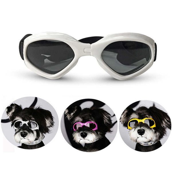 Schutzbrille für kleine Hunde, Hundesonnenbrille, Hundebrille für kleine Hunde, UV-Schutz, winddicht, wasserdicht, zusammenklappbar