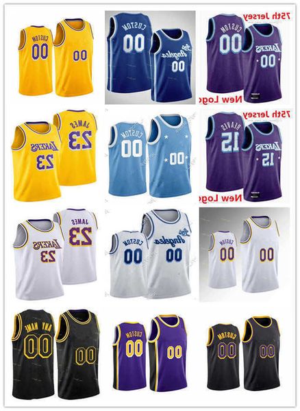 

75th men women los angeles''lakers''15 austin reaves lebron 23 james 5 talen horton-tucker 13 wilt chamberlain basketbal, Black;red