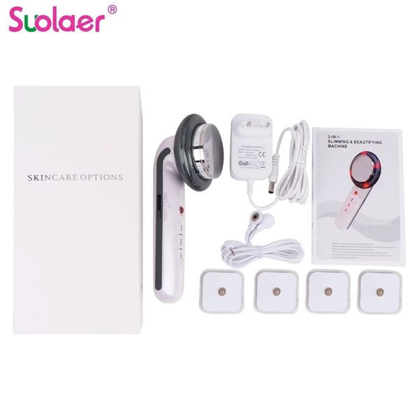 

3 in 1 lifting ems infrared ultra body massager device ultrasound slimming fat cavitation face beauty machine 220426